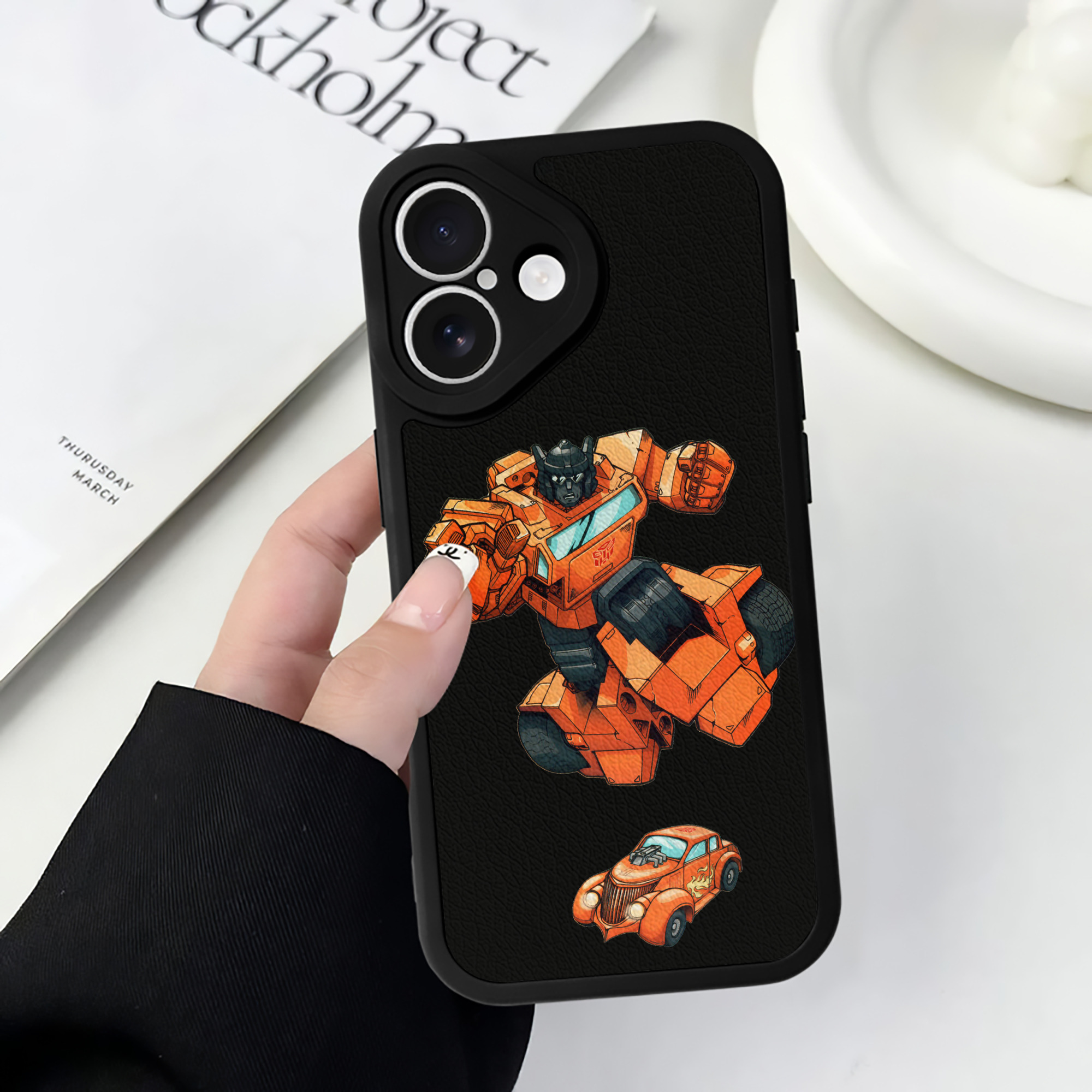 （画像用）  【iPhone 16シリーズ対応】シリコンスマホケース（レザー調） 材質：シリコン